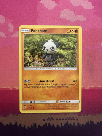 Pokemon Card Pancham Team Up Common 81/181 Near Mint