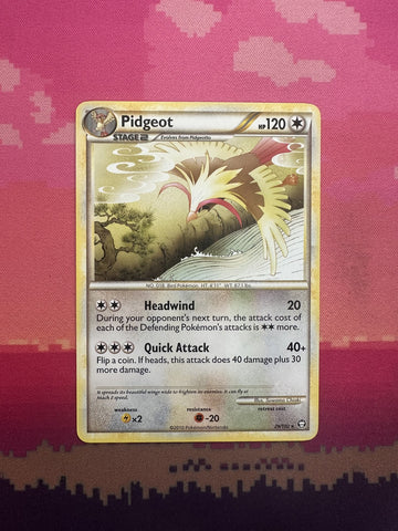 Pokemon Card Pidgeot HGSS Triumphant Rare 29/102 Near Mint
