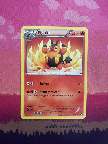 Pokemon Card Pignite Black & White Uncommon 18/114 Near Mint