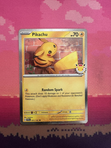 Pokemon Card Pikachu Temporal Forces Pokemon Day 2026 Stamp Cosmo 051/162 NM