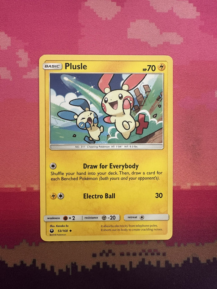Pokemon Card Plusle Celestial Storm Uncommon 53/168 Near Mint