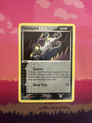Pokemon Card Poochyena EX Deoxys Common 70/107 Near Mint