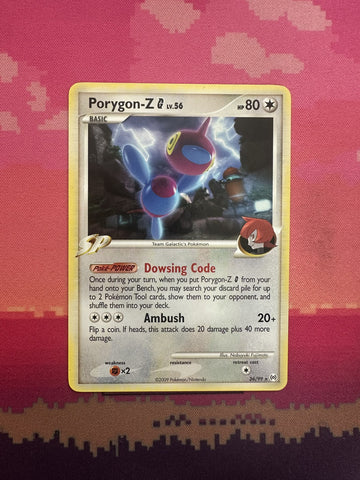 Pokemon Card Porygon-Z G LV.56 Platinum- Arceus Rare 26/99 Near Mint