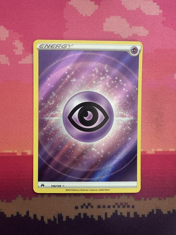 Pokemon Card Psychic Energy Crown Zenith Rare 156/159 Near Mint