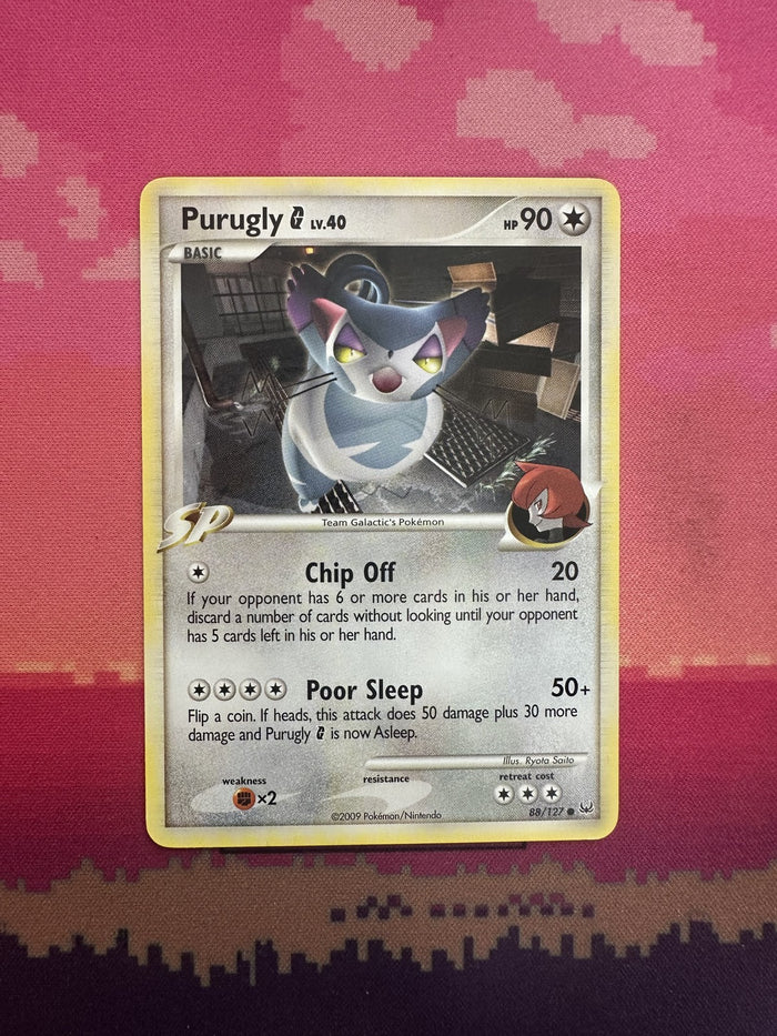 Pokemon Card Purugly G LV.40 Platinum Common 88/127 Near Mint