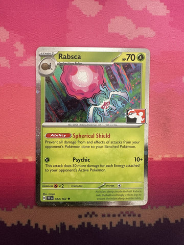 Pokemon Card Rabsca Prize Pack Uncommon 024/162 Near Mint