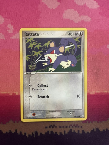 Pokemon Card Rattata EX FireRed & LeafGreen Common 77/112 Near Mint