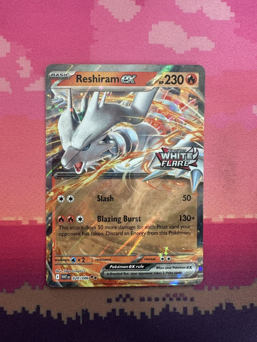 Pokemon Card Reshiram ex White Flare Double Rare 020/086 Near Mint STAMPED