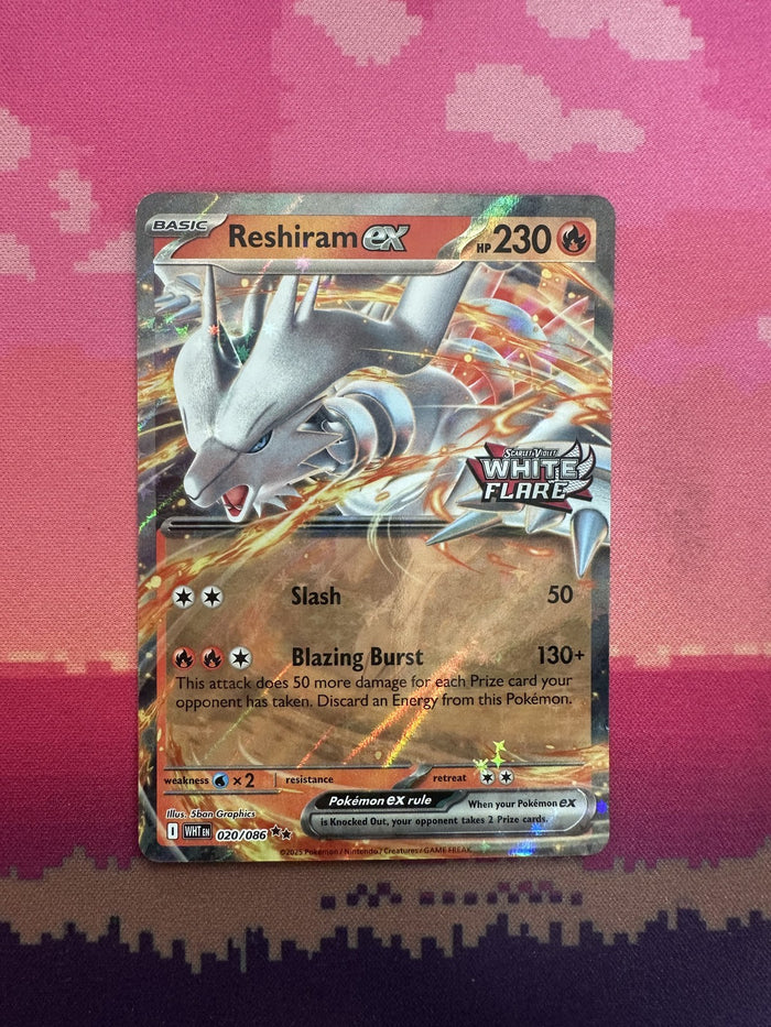 Pokemon Card Reshiram ex White Flare Double Rare 020/086 Near Mint STAMPED