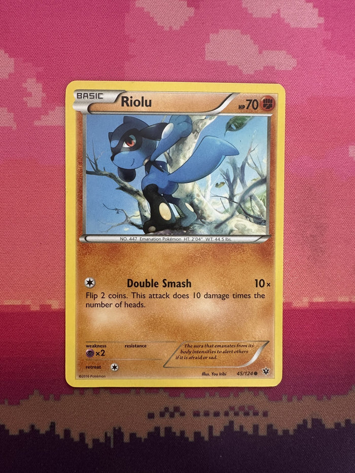 Pokemon Card Riolu Fates Collide Common 45/124 Near Mint