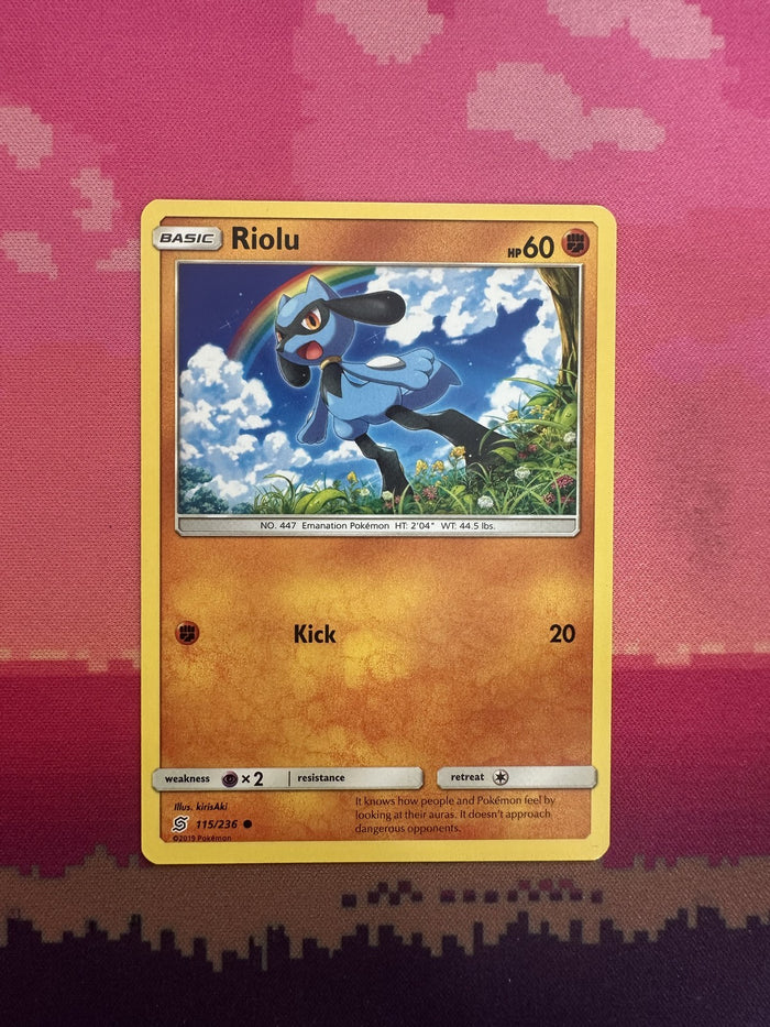Pokemon Card Riolu Cosmic Eclipse Common 115/236 Near Mint