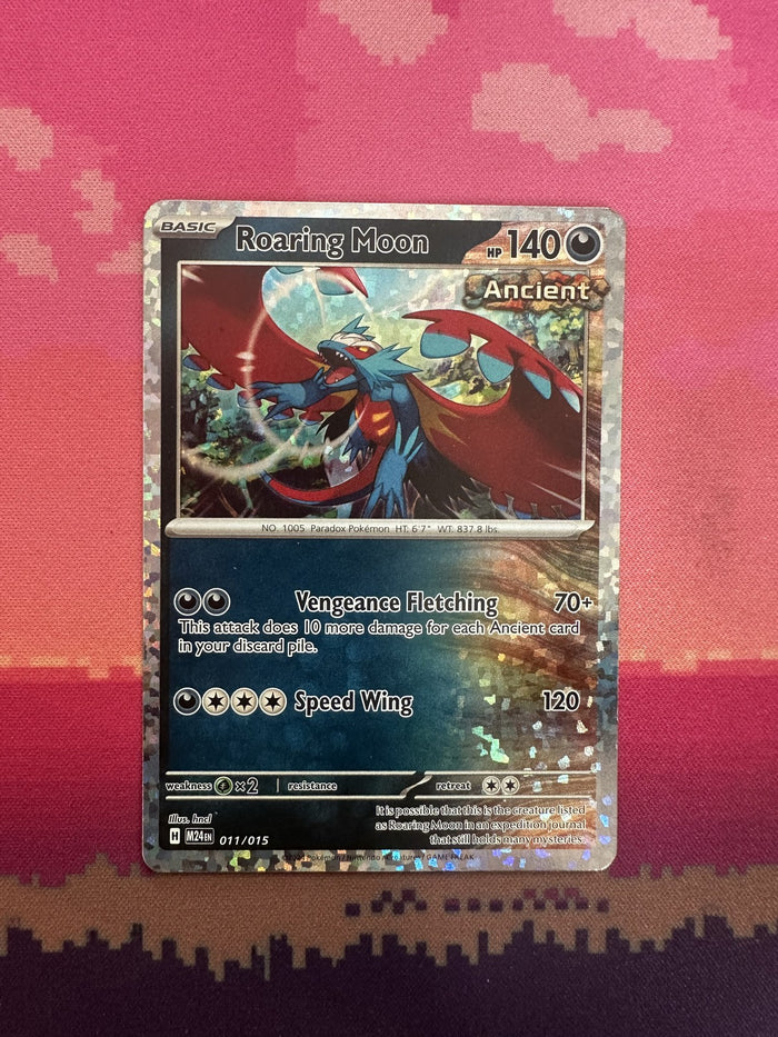 Pokemon Card Roaring Moon McDonald's Holo 011/015 Near Mint