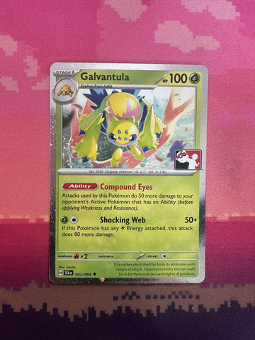 Pokemon Card Galvantula Prize Pack Uncommon 002/064 Near Mint