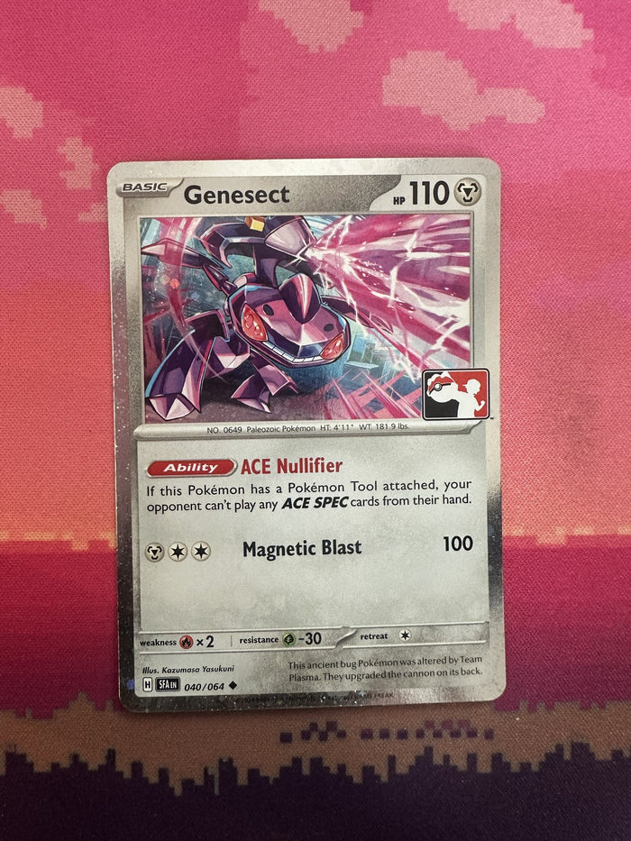 Pokemon Card Genesect Prize Pack Cosmo Holo 040/064 Near Mint