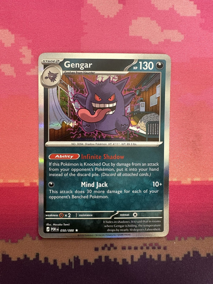 Pokemon Card Gengar Holo Perfect Order Rare 050/088 Near Mint