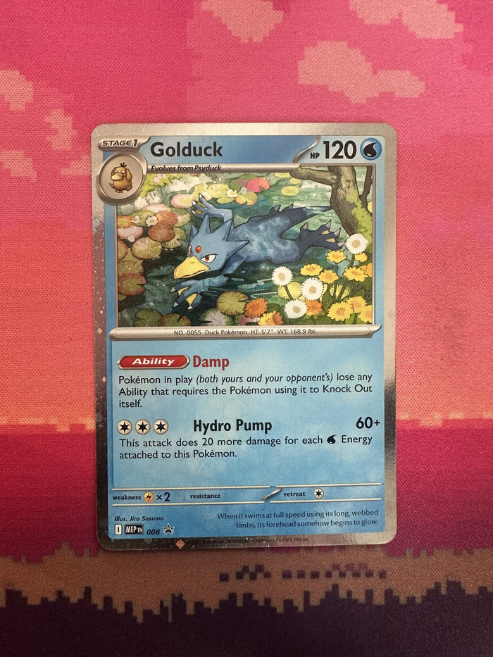 Pokemon Card Golduck Mega Evolution Promo MEP008 Near Mint