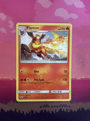 Pokemon Card Flareon SM Black Star Promo SM186 Near Mint