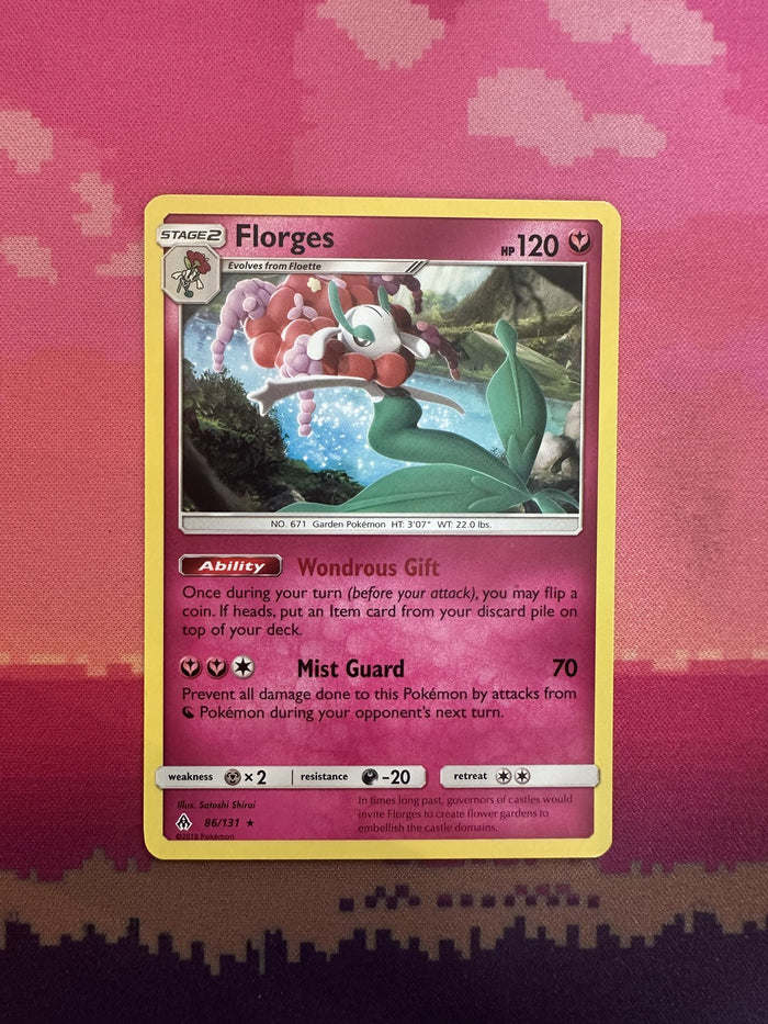 Pokemon Card Florges Forbidden Light Rare 86/131 Near Mint