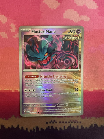 Pokemon Card Flutter Mane Holo Prismatic Evolutions Masterball 043/131 Near Mint
