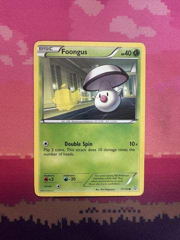 Pokemon Card Foongus Dragons Exalted Common 17/124 Near Mint