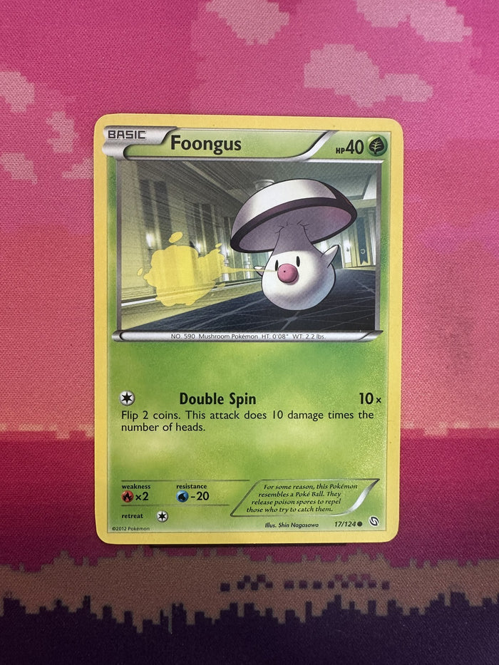 Pokemon Card Foongus Dragons Exalted Common 17/124 Near Mint