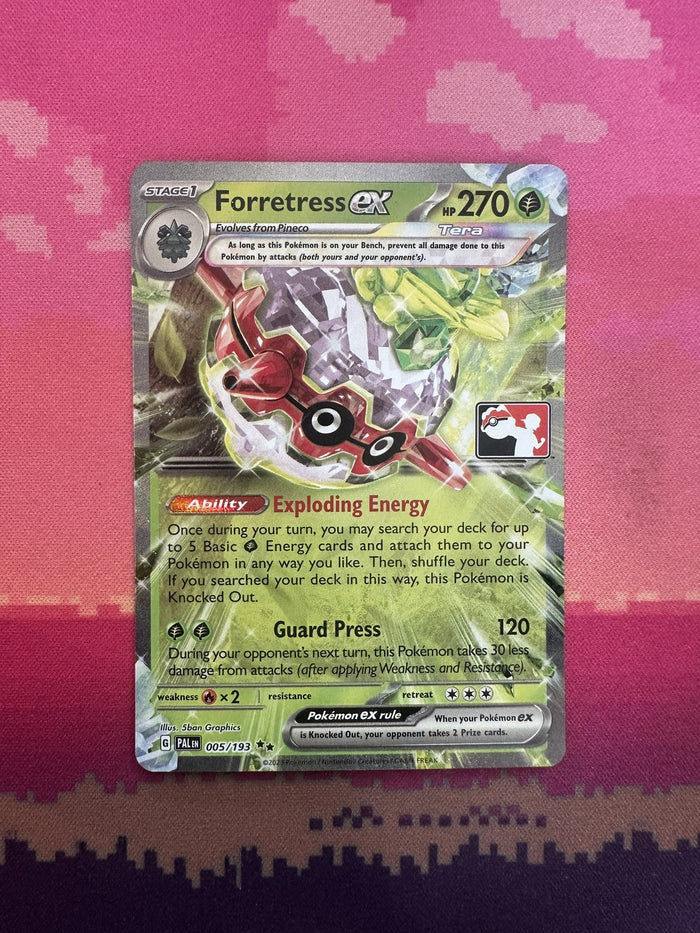 Pokemon Card Forretress ex Prize Pack Double Rare 005/193 Near Mint