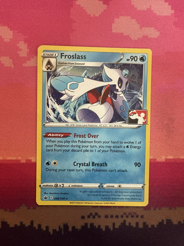 Pokemon Card Froslass Prize Pack Rare 036/198 Near Mint
