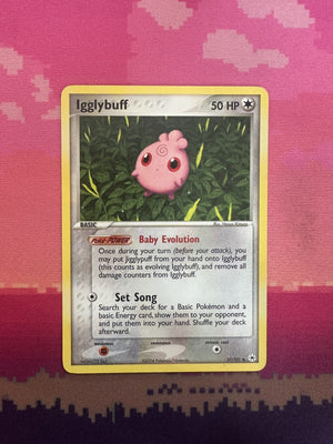 Pokemon Card Igglybuff EX Hidden Legends Common 37/101 Near Mint