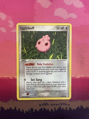 Pokemon Card Igglybuff EX Hidden Legends Common 37/101 Near Mint