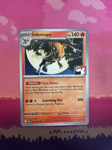 Pokemon Card Infernape Prize Pack Rare 033/167 Near Mint