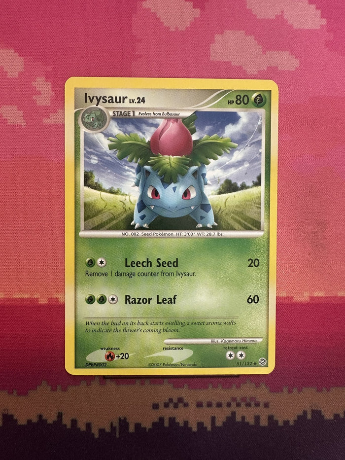 Pokemon Card Ivysaur LV.24 Secret Wonders Uncommon 51/132 Near Mint