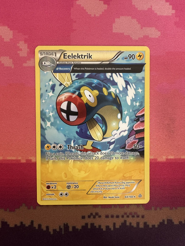 Pokemon Card Eelektrik Primal Clash Rare 64/160 Near Mint