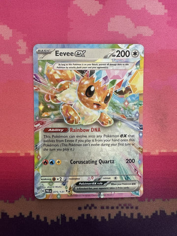 Pokemon Card Eevee ex Prismatic Evolutions Double Rare 075/131 Near Mint