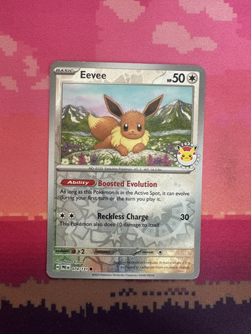 Pokemon Card Eevee Prismatic Evolutions Pokemon Day 2025 Stamp 074/131 Near Mint