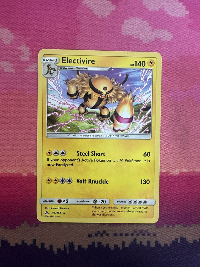 Pokemon Card Electivire Ultra Prism Rare 44/156 Near Mint