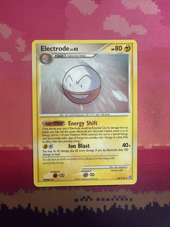 Pokemon Card Electrode Secret Wonders Rare 26/132 Near Mint