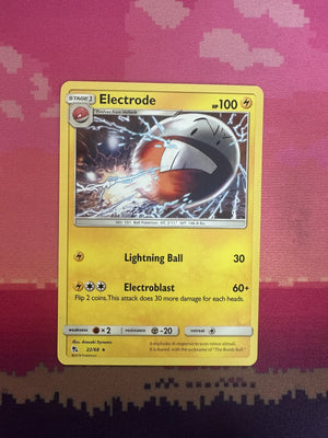 Pokemon Card Electrode Hidden Fates Rare 22/68 Near Mint