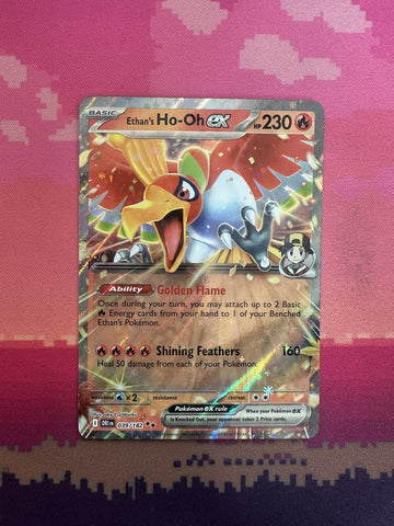 Pokemon Card Ethan's Ho-Oh ex Destined Rivals Double Rare 039/182 Near Mint