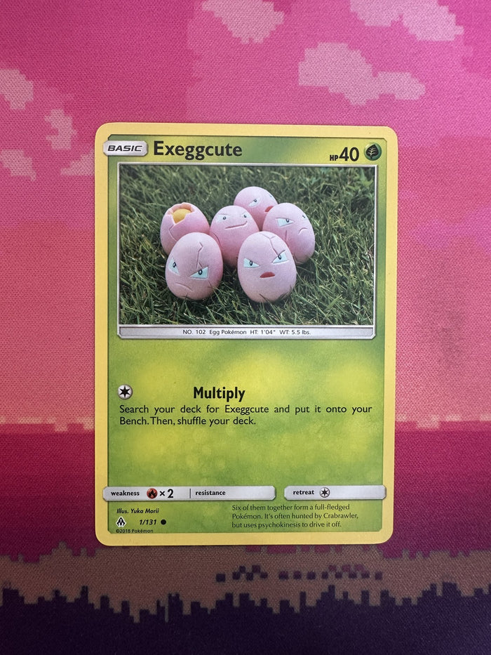 Pokemon Card Exeggcute Forbidden Light Common 1/131 Near Mint