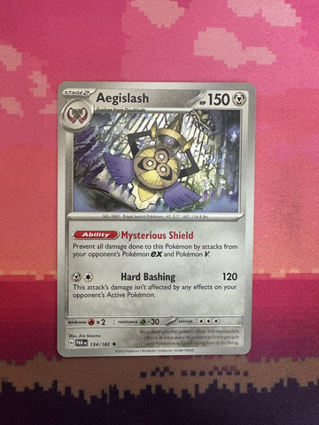 Pokemon Card Aegislash Paradox Rift Rare 134/182 Near Mint Deck Exclusive