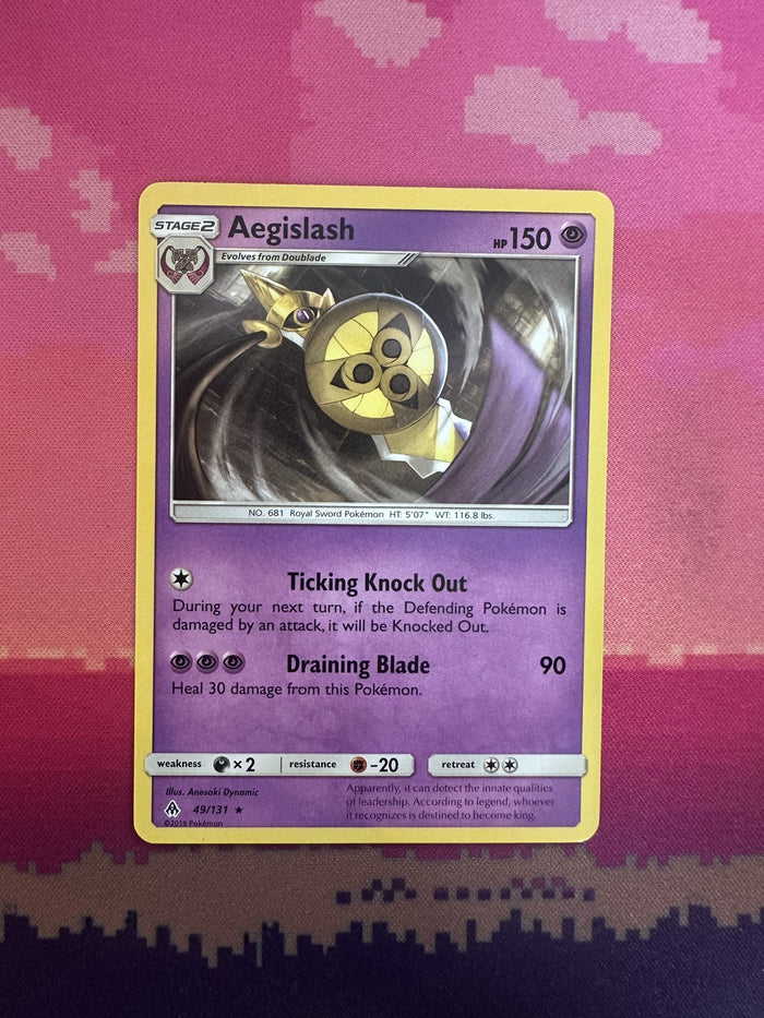 Pokemon Card Aegislash Forbidden Light Rare 49/131 Near Mint