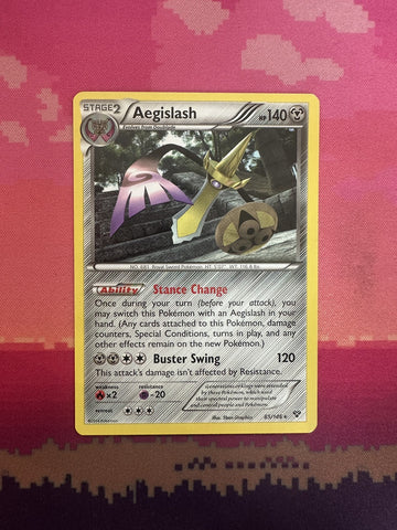 Pokemon Card Aegislash Holo XY Rare 85/146 Near Mint
