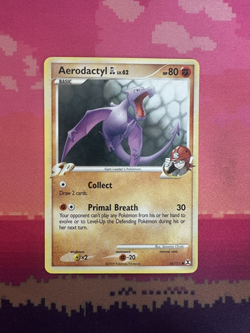 Pokemon Card Aerodactyl Rising Rivals Rare 55/111 Near Mint