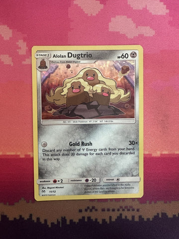 Pokemon Card Alolan Dugtrio McDonald's Collection 2019 Holo 11/12 Near Mint