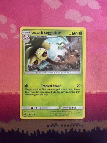 Pokemon Card Alolan Exeggutor Forbidden Light Rare 2/131 Near Mint