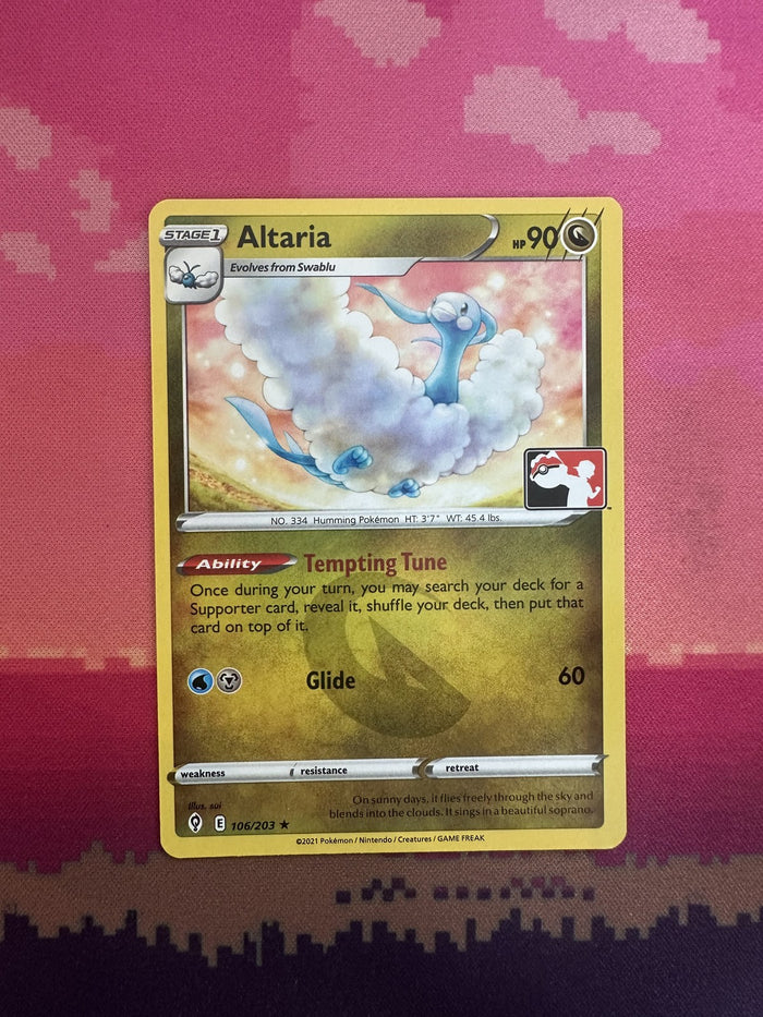 Pokemon Card Altaria Prize Pack Rare 106/203 Near Mint