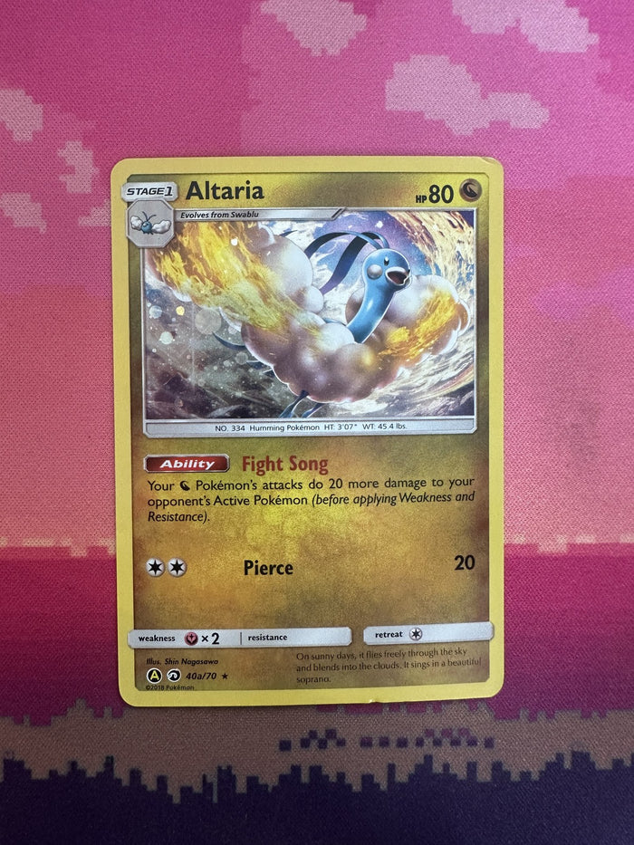 Pokemon Card Altaria Dragon Majesty Rare 40a/70 Near Mint