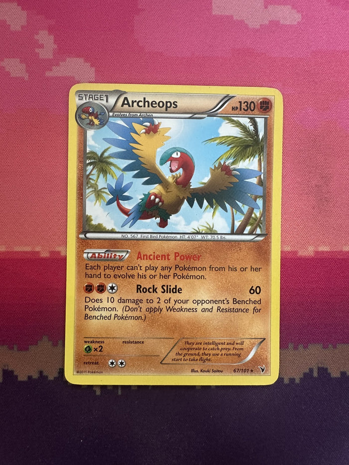 Pokemon Card Archeops Holo Noble Victories Rare 67/101 Near Mint