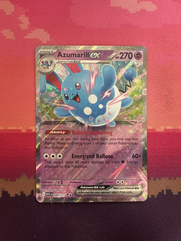 Pokemon Card Azumarill ex Ascended Heroes Double Rare 084/217 Near Mint