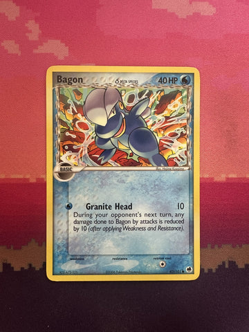 Pokemon Card Bagon Delta EX Dragon Frontiers Common 43/101 Near Mint